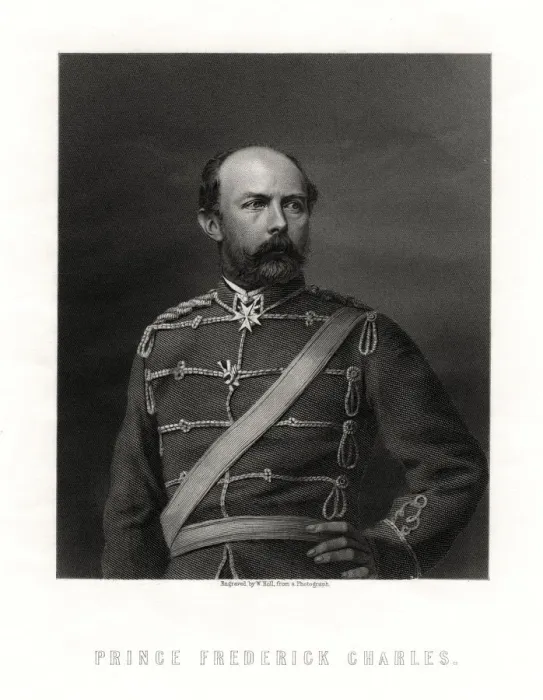 Framed Print : Prince Frederick Charles, 19th century. Artist: W Holl Framed Print : Prince Frederick Charles, 19th century. Artist: W Holl