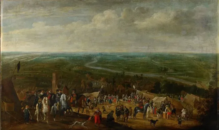 Framed Print : Prince Frederik Hendrik at the Siege of s-Hertogenbosch, 1629, c.1631. Creator: Pauwels van Hillegaert I Framed Print : Prince Frederik Hendrik at the Siege of s-Hertogenbosch, 1629, c.1631. Creator: Pauwels van Hillegaert I