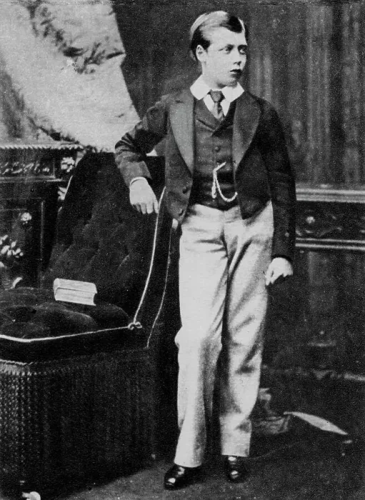 Framed Print : Prince George aged eleven, c1878 (1937). Artist: Elliott & Fry Framed Print : Prince George aged eleven, c1878 (1937). Artist: Elliott & Fry