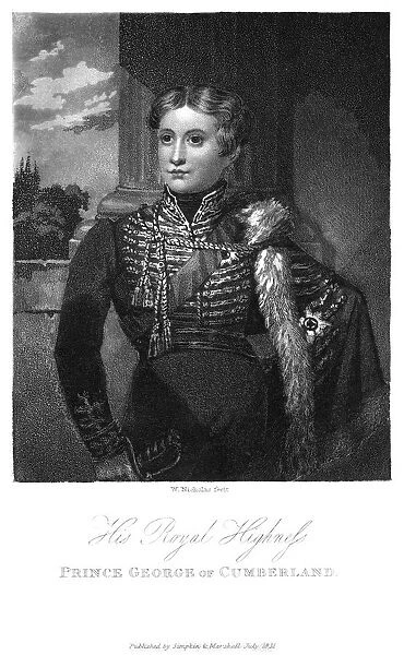 Prince George of Cumberland, 1831. Artist: W Nicholas