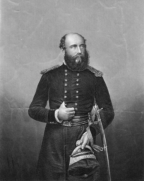 Prince George, Duke of Cambridge, chief of the British Army, 19th century. Artist: DJ Pound
