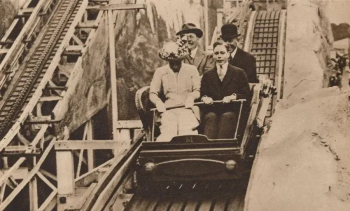 Framed Print : Prince George and Princess Mary at the opening of Earls Court Exhibition, London, 1913 (1935) Framed Print : Prince George and Princess Mary at the opening of Earls Court Exhibition, London, 1913 (1935)