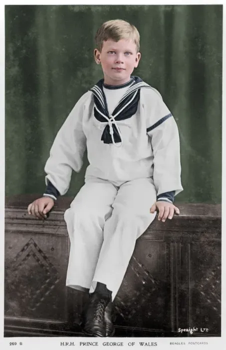 Framed Print : Prince George of Wales, c1900s(?). Artist: Speaight Framed Print : Prince George of Wales, c1900s(?). Artist: Speaight