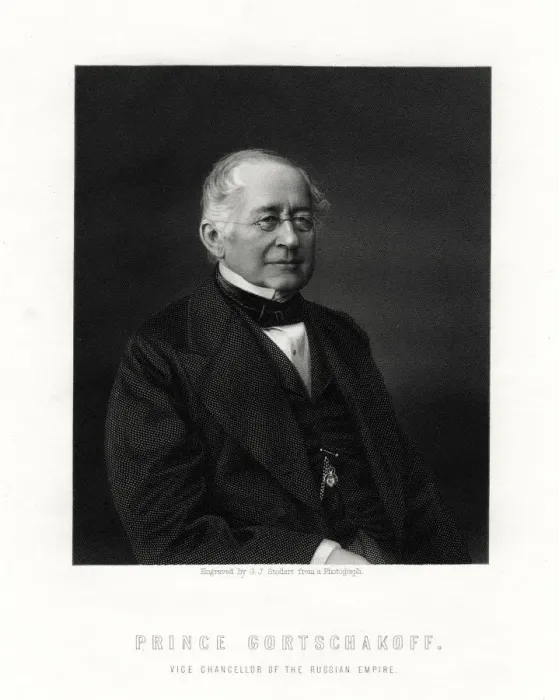 Framed Print : Prince Gorchakov, Russian diplomat, 19th century. Artist: George J Stodart Framed Print : Prince Gorchakov, Russian diplomat, 19th century. Artist: George J Stodart