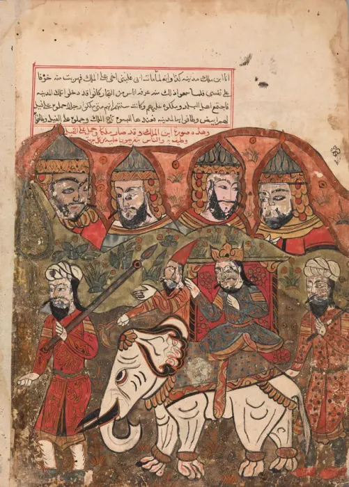 Framed Print : The Prince Having been Proclaimed King is Paraded Through the City on a White Framed Print : The Prince Having been Proclaimed King is Paraded Through the City on a White