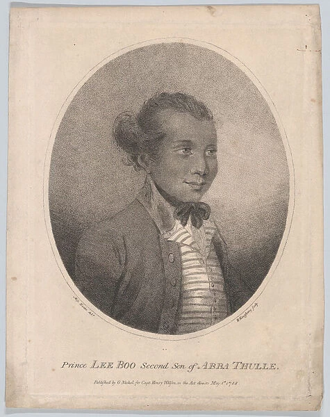 Prince Lee Boo, Second Son of Abba Thulle, May 1, 1788. Creator: Henry Kingsbury