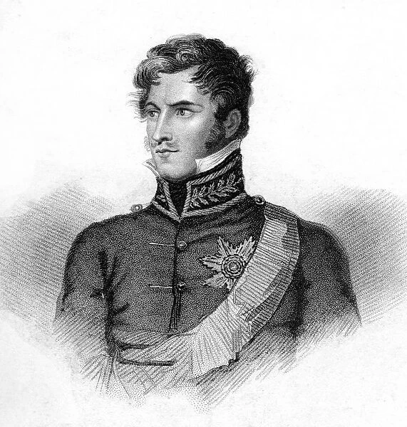 Prince Leopold of Saxe-Coburg-Saalfeld, 19th century. Artist: J Hopwood