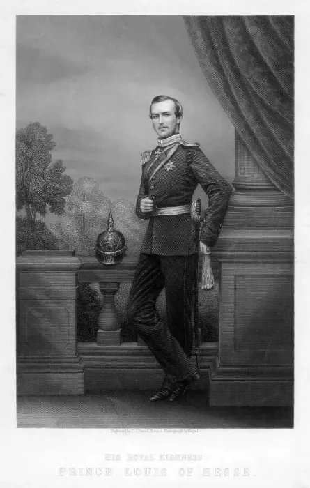 Framed Print : Prince Louis of Hesse, 19th century. Artist: DJ Pound Framed Print : Prince Louis of Hesse, 19th century. Artist: DJ Pound