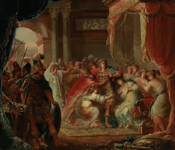 Framed Print : Prince Meleager refuses to fight against the enemies of his country, 1804. Creator: F. F. Sedmigradsky Framed Print : Prince Meleager refuses to fight against the enemies of his country, 1804. Creator: F. F. Sedmigradsky