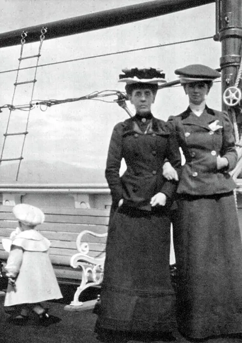 Framed Print : Prince Olav (1903-1991) with Lady Antrim and Miss Knollys, 1908. Artist: Queen Alexandra Framed Print : Prince Olav (1903-1991) with Lady Antrim and Miss Knollys, 1908. Artist: Queen Alexandra