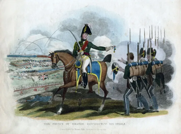 Framed Print : The Prince of Orange Distributing His Medals, 1815 Framed Print : The Prince of Orange Distributing His Medals, 1815