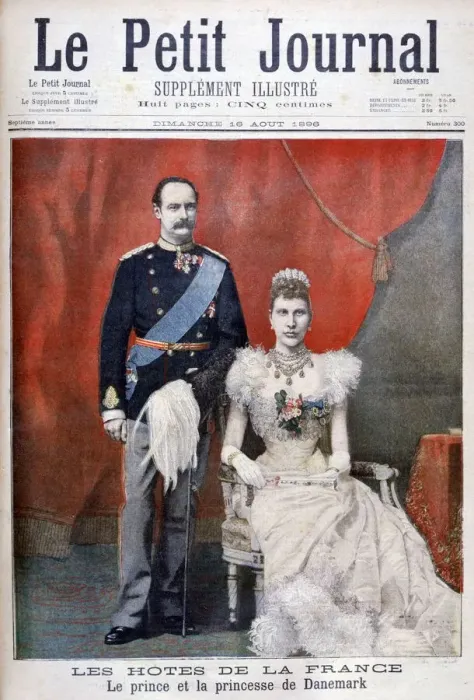 Framed Print : The prince and princess of Denmark, 1896 Framed Print : The prince and princess of Denmark, 1896