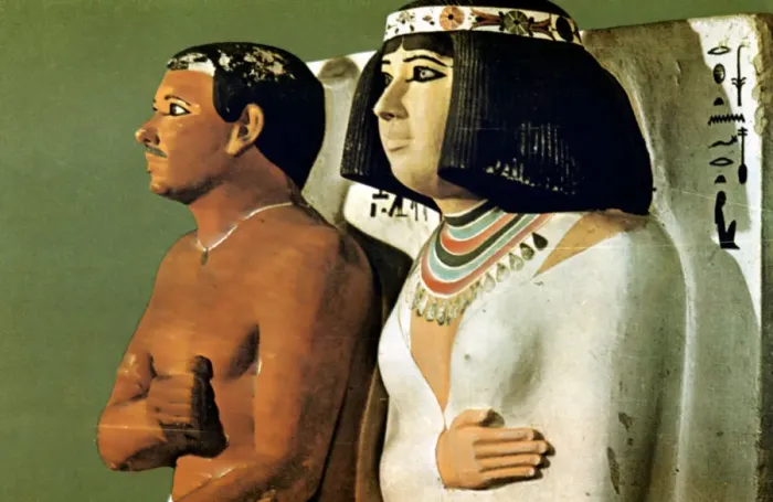 Framed Print : Prince Rahotep and His Wife Nofret, Egypt, 4th Dynasty Framed Print : Prince Rahotep and His Wife Nofret, Egypt, 4th Dynasty