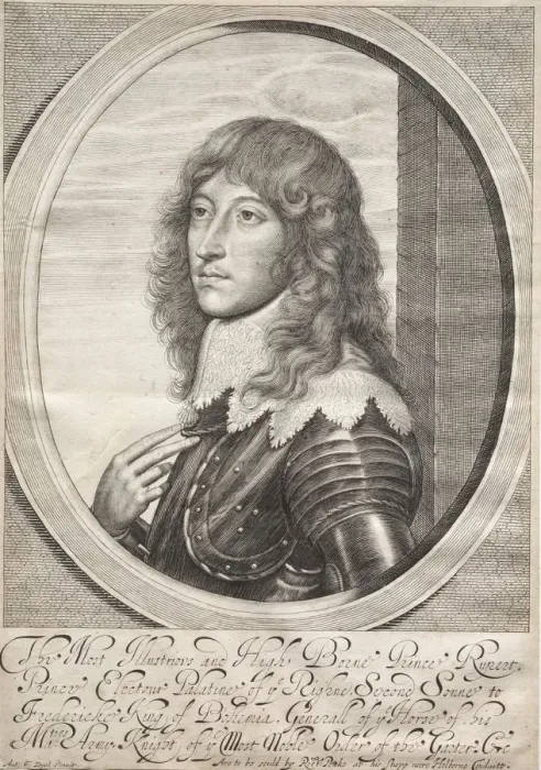 Framed Print : Prince Rupert. Creator: William Faithorne (British, 1616-1691) Framed Print : Prince Rupert. Creator: William Faithorne (British, 1616-1691)