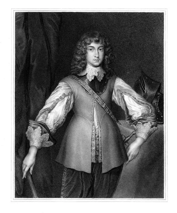 Framed Print : Prince Rupert, Royalist cavalry commander of the English Civil War, (19th century). Artist: J Cochran Framed Print : Prince Rupert, Royalist cavalry commander of the English Civil War, (19th century). Artist: J Cochran