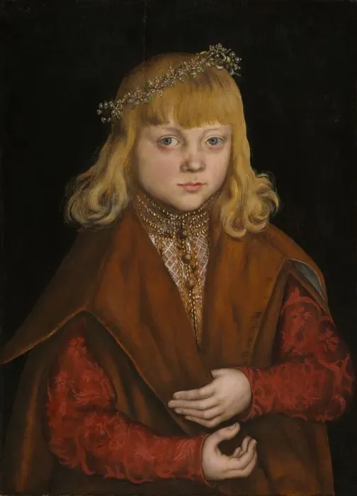 Framed Print : A Prince of Saxony, c. 1517. Creator: Lucas Cranach the Elder Framed Print : A Prince of Saxony, c. 1517. Creator: Lucas Cranach the Elder