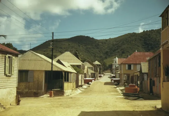 Framed Print : Prince Street, Christiansted, St. Croix, U. S. Virgin Islands, 1941. Creator: Jack Delano Framed Print : Prince Street, Christiansted, St. Croix, U. S. Virgin Islands, 1941. Creator: Jack Delano
