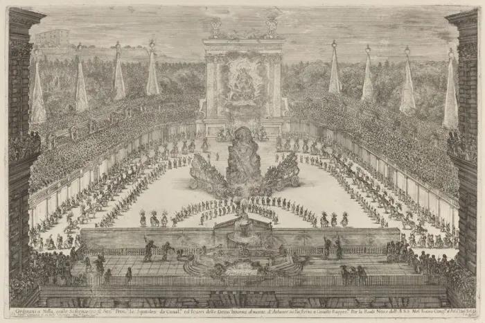 Framed Print : The Prince of Tuscany, His Horse Troops and Carriages around Mount Atlas, 1661 Framed Print : The Prince of Tuscany, His Horse Troops and Carriages around Mount Atlas, 1661