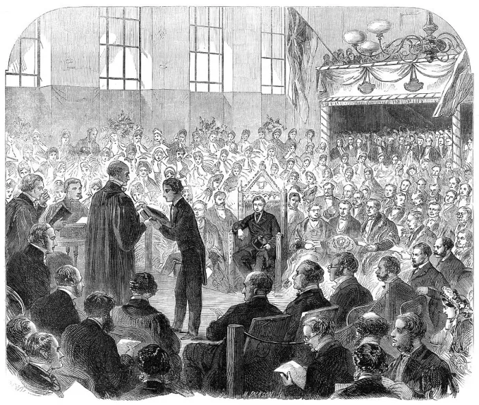 Framed Print : The Prince of Wales at the Apposition of St. Paul's School, on Wednesday, June 15, 1864. Creator: Mason Jackson Framed Print : The Prince of Wales at the Apposition of St. Paul's School, on Wednesday, June 15, 1864. Creator: Mason Jackson
