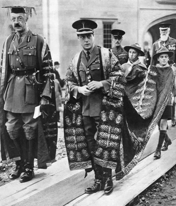 Framed Print : The Prince of Wales as chancellor of the University of Wales, Bangor, 1923 Framed Print : The Prince of Wales as chancellor of the University of Wales, Bangor, 1923