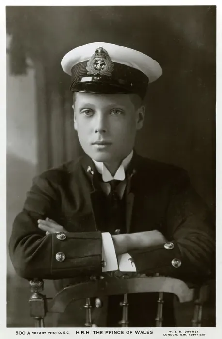 Framed Print : The Prince of Wales in naval uniform, c1910(?). Artist: W&D Downey Framed Print : The Prince of Wales in naval uniform, c1910(?). Artist: W&D Downey