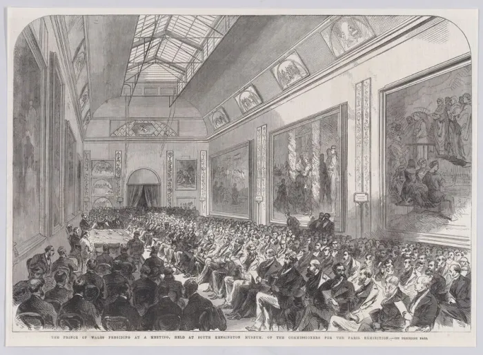 Framed Print : The Prince of Wales Presiding at a Meeting, held at South Kensington Museum, o... January 19, 1867. Creator: Anon Framed Print : The Prince of Wales Presiding at a Meeting, held at South Kensington Museum, o... January 19, 1867. Creator: Anon