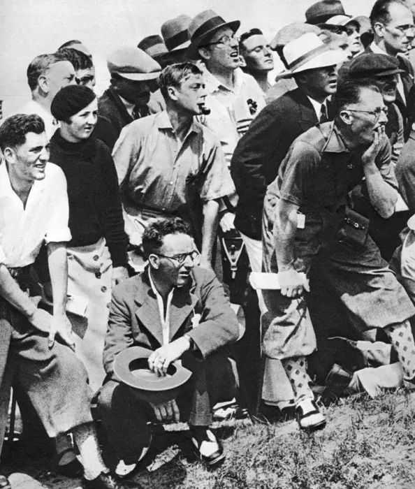 Framed Print : The Prince of Wales smokes a pipe at the Open Golf Championship, St Andrews, c1930s Framed Print : The Prince of Wales smokes a pipe at the Open Golf Championship, St Andrews, c1930s