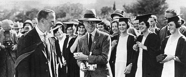The Prince of Wales with undergraduates in Grahamstown, South Africa, 1925