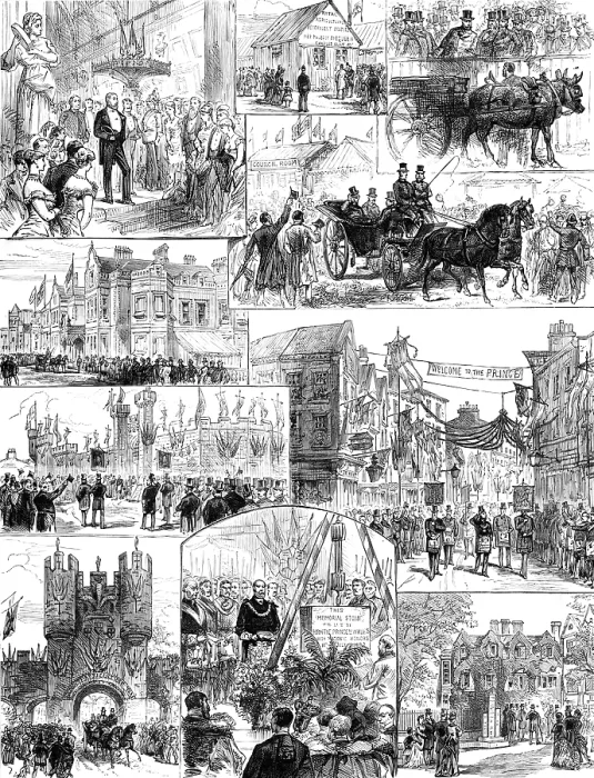 Framed Print : The Prince of Wales at York, 1883. Creator: Unknown Framed Print : The Prince of Wales at York, 1883. Creator: Unknown