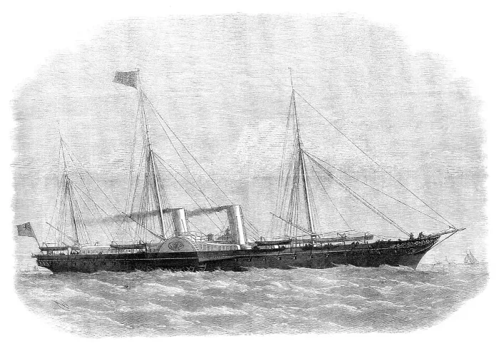 Framed Print : The Prince of Wales's new steam-yacht Osborne, 1871. Creator: Unknown Framed Print : The Prince of Wales's new steam-yacht Osborne, 1871. Creator: Unknown