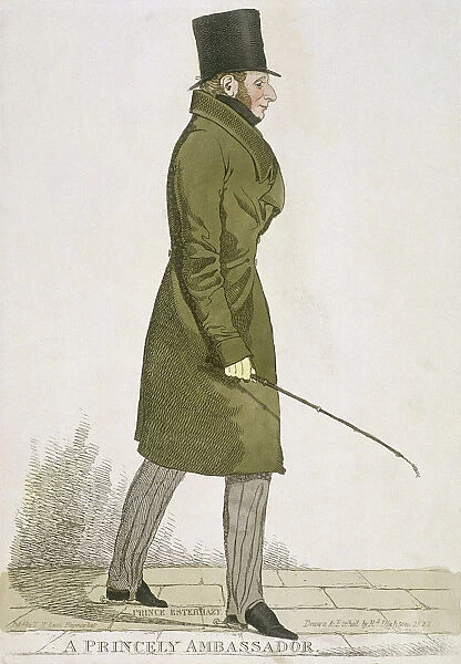 A Princely Ambassador, 1822. Artist: Richard Dighton