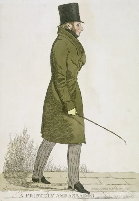 Framed Print : A Princely Ambassador, 1822. Artist: Richard Dighton Framed Print : A Princely Ambassador, 1822. Artist: Richard Dighton