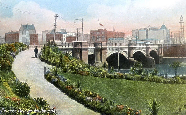 Princes Bridge, Melbourne, Australia, 1912