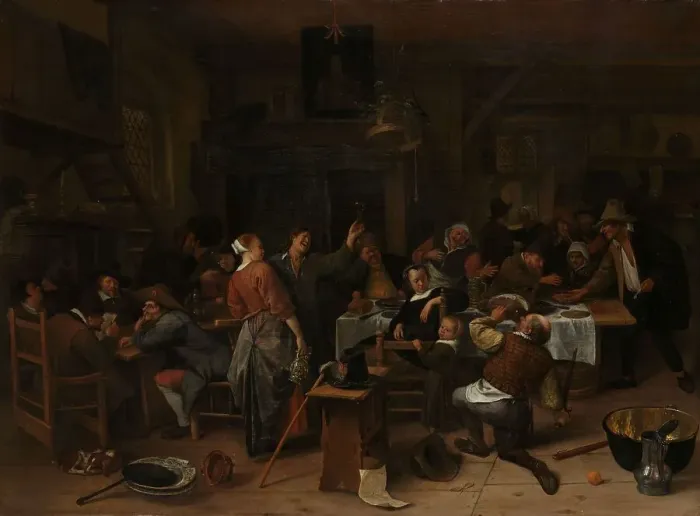 Framed Print : Prince's Day, 1660-1679. Creator: Jan Steen Framed Print : Prince's Day, 1660-1679. Creator: Jan Steen