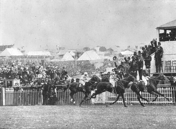 The Princes Second Derby, 1900: Diamond Jubilee first past the post, (1901). Creator: Unknown