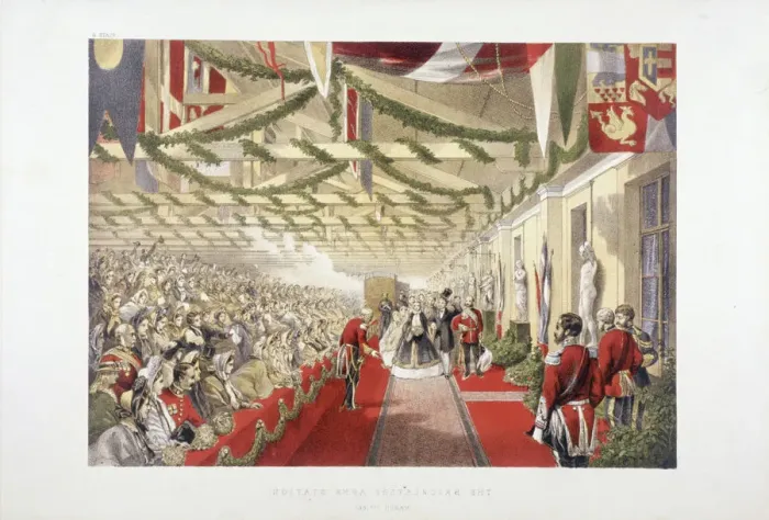 Framed Print : Princess Alexandras arrival at Bricklayers Arms Station, Bermondsey, London, 1863 Framed Print : Princess Alexandras arrival at Bricklayers Arms Station, Bermondsey, London, 1863