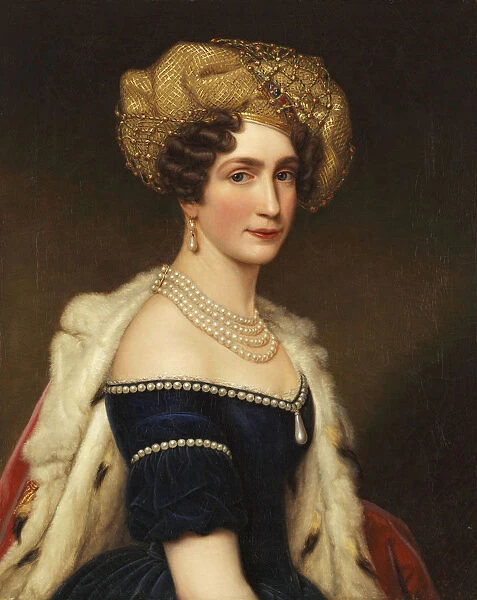 Princess Augusta of Bavaria (1788-1851), Duchess of Leuchtenberg, ca 1825. Creator: Stieler