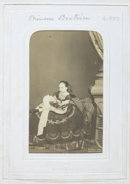 Framed Print : Princess Beatrice, 1861. Creator: John Jabez Edwin Mayall Framed Print : Princess Beatrice, 1861. Creator: John Jabez Edwin Mayall