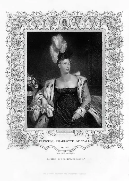 Framed Print : Princess Charlotte Augusta of Wales, 19th century. Artist: Henry Thomas Ryall Framed Print : Princess Charlotte Augusta of Wales, 19th century. Artist: Henry Thomas Ryall
