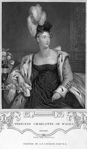 Princess Charlotte Augusta of Wales, 19th century.Artist: Henry Thomas Ryall