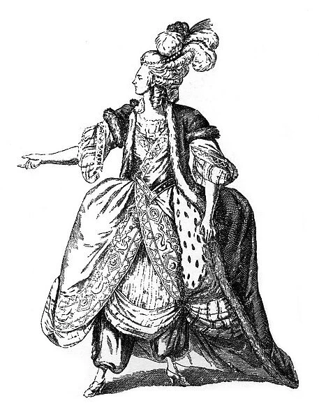 A princess costume, 18th century (1885). Artist: Leclere