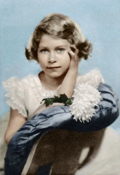Framed Print : Princess Elizabeth aged nine, 1935, (1937). Artist: Marcus Adams Framed Print : Princess Elizabeth aged nine, 1935, (1937). Artist: Marcus Adams