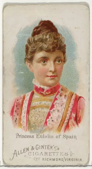 Framed Print : Princess Eulalia of Spain, from Worlds Beauties, Series 1 (N26) for Allen & Framed Print : Princess Eulalia of Spain, from Worlds Beauties, Series 1 (N26) for Allen &