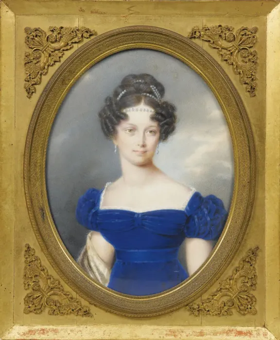 Framed Print : Princess Henrietta of Nassau-Weilburg (1797-1829), the wife of Archduke Charles of Austria. Artist: Lieder, Friedrich Johan Gottlieb (1780-1859) Framed Print : Princess Henrietta of Nassau-Weilburg (1797-1829), the wife of Archduke Charles of Austria. Artist: Lieder, Friedrich Johan Gottlieb (1780-1859)