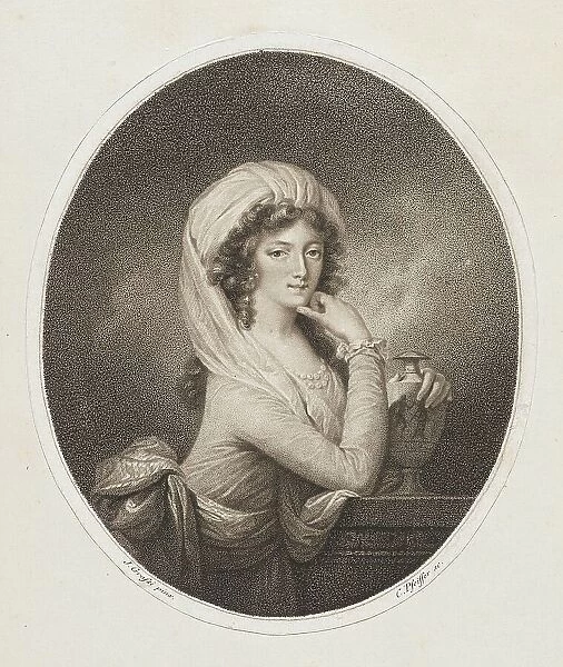 Princess of Liechtenstein, 18th century. Creator: Carl Hermann Pfeiffer
