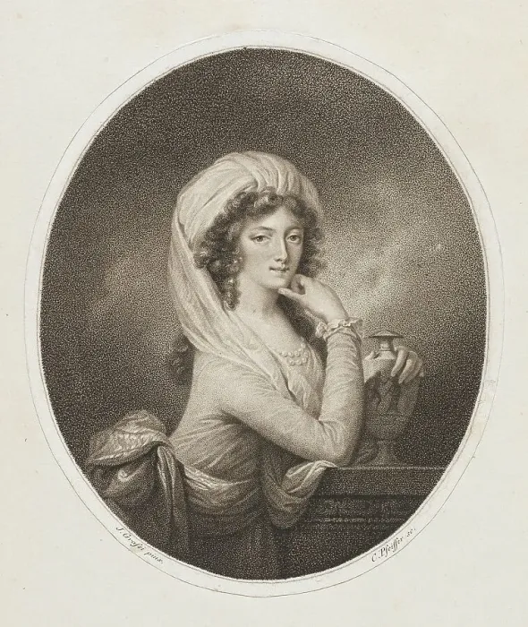 Framed Print : Princess of Liechtenstein, 18th century. Creator: Carl Hermann Pfeiffer Framed Print : Princess of Liechtenstein, 18th century. Creator: Carl Hermann Pfeiffer