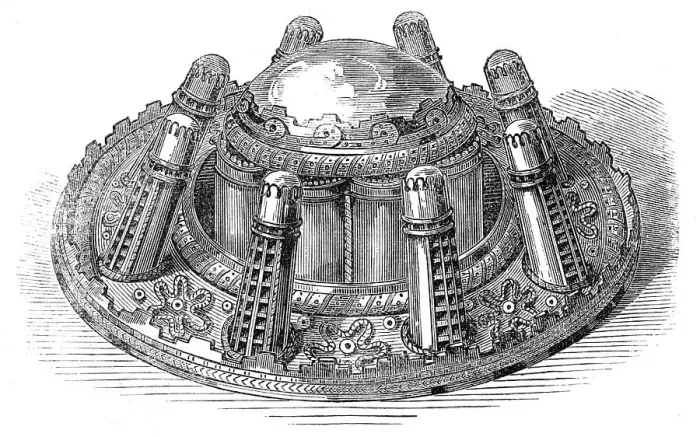 Framed Print : Princess Louise's wedding gifts: the Brooch of Lorne, 1871. Creator: Unknown Framed Print : Princess Louise's wedding gifts: the Brooch of Lorne, 1871. Creator: Unknown