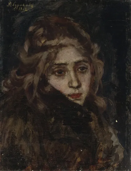 Framed Print : Princess Maria Alexandrovna Menshikova. Study for Menshikov in Berezov, 1882. Artist: Surikov, Vasili Ivanovich (1848-1916) Framed Print : Princess Maria Alexandrovna Menshikova. Study for Menshikov in Berezov, 1882. Artist: Surikov, Vasili Ivanovich (1848-1916)