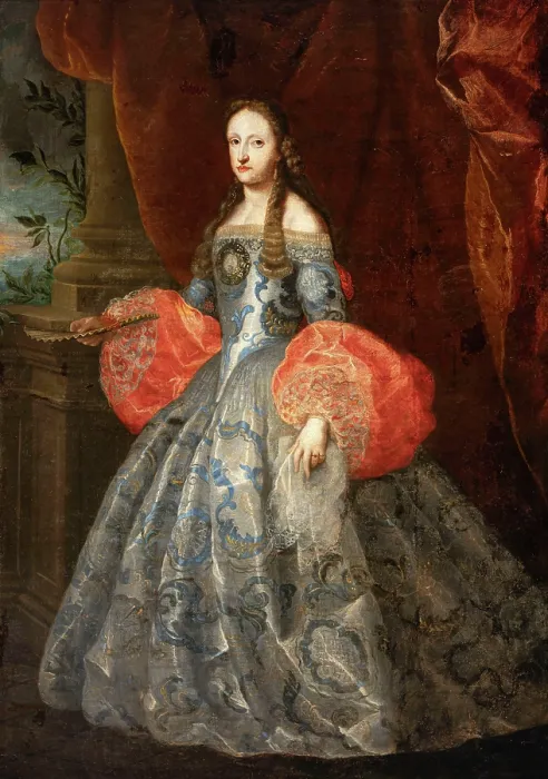 Framed Print : Princess Maria Anna of Neuburg (1667-1740), Queen of Spain, c1690-1692. Creator: Coello, Claudio (1642-1693) Framed Print : Princess Maria Anna of Neuburg (1667-1740), Queen of Spain, c1690-1692. Creator: Coello, Claudio (1642-1693)