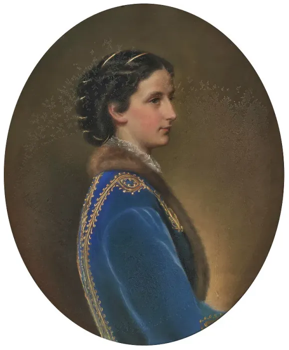 Framed Print : Princess Maria Annunciata of Bourbon-Two Sicilies, Archduchess of Austria (1843-1871). Creator: Schrotzberg, Franz (1811-1889) Framed Print : Princess Maria Annunciata of Bourbon-Two Sicilies, Archduchess of Austria (1843-1871). Creator: Schrotzberg, Franz (1811-1889)